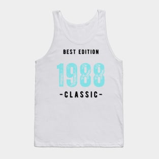 Vintage Birthday Year 1988 White Tank Top